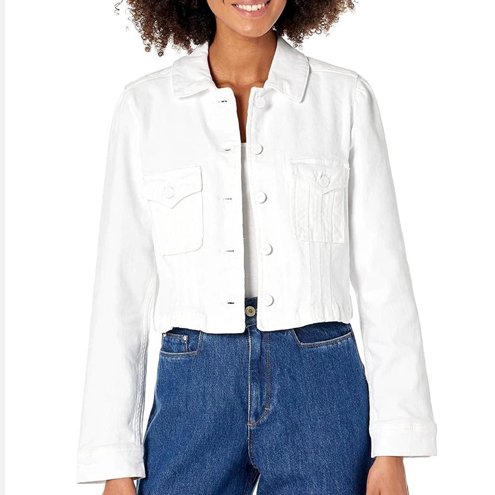 PAIGE Pacey Cropped Denim Jacket